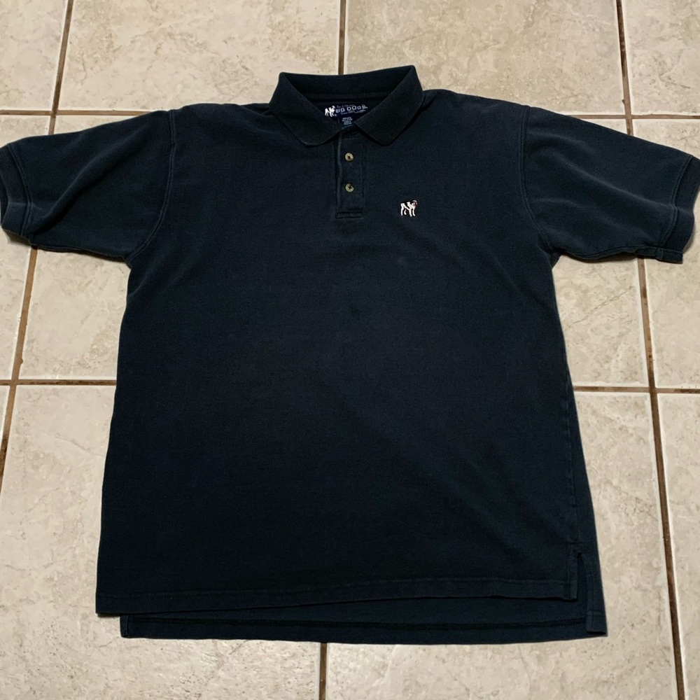 Vintage Big Dogs Shirt Men’s Size L Gray Polo